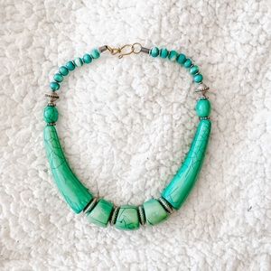 Green ‘boho’ Style Necklace